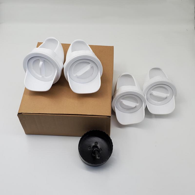 5pcs/set Chicken Feeder Automatic Port Rain Proof Poultry Feeder Suitable For Buckets Barrels Bins Gravity Feed Kit Troughs