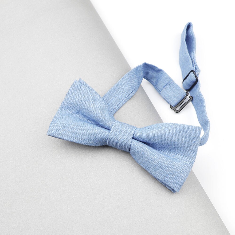 Yksivärinen vauva lasten rusetti poika lasten denim rusetti smokki puuvilla rusetit solmio perhonen: 1