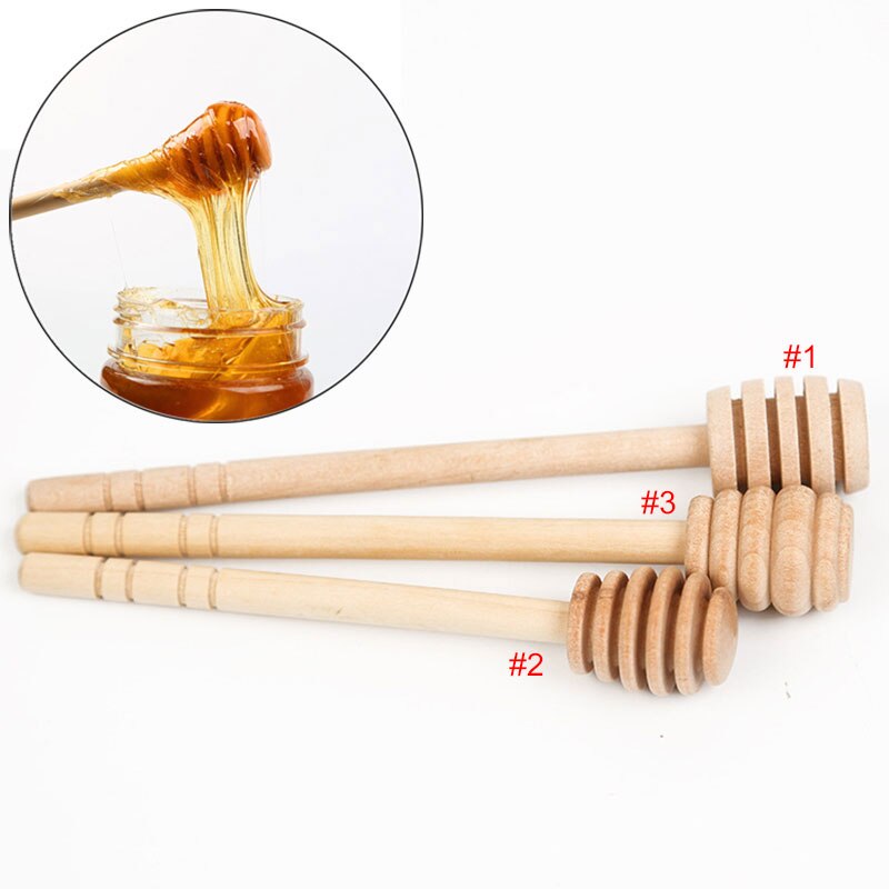 Honing Roer Ba Mini Houten Honing Stick Supply Voor Honing Koffie Melk Thee Pot Lange Handvat Mixing Stick keuken Lepel