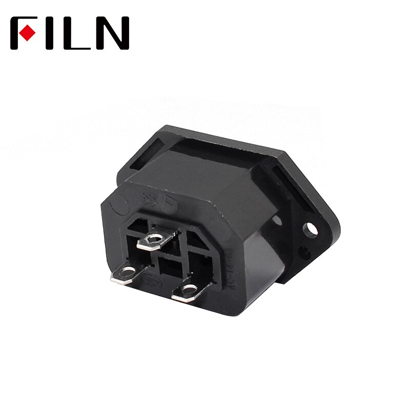 IEC 320 C14 femelle AC prise d'entrée de courant Jack connecteur prise AC 250 V 10A pour AMP ordinateur panneau monté vis