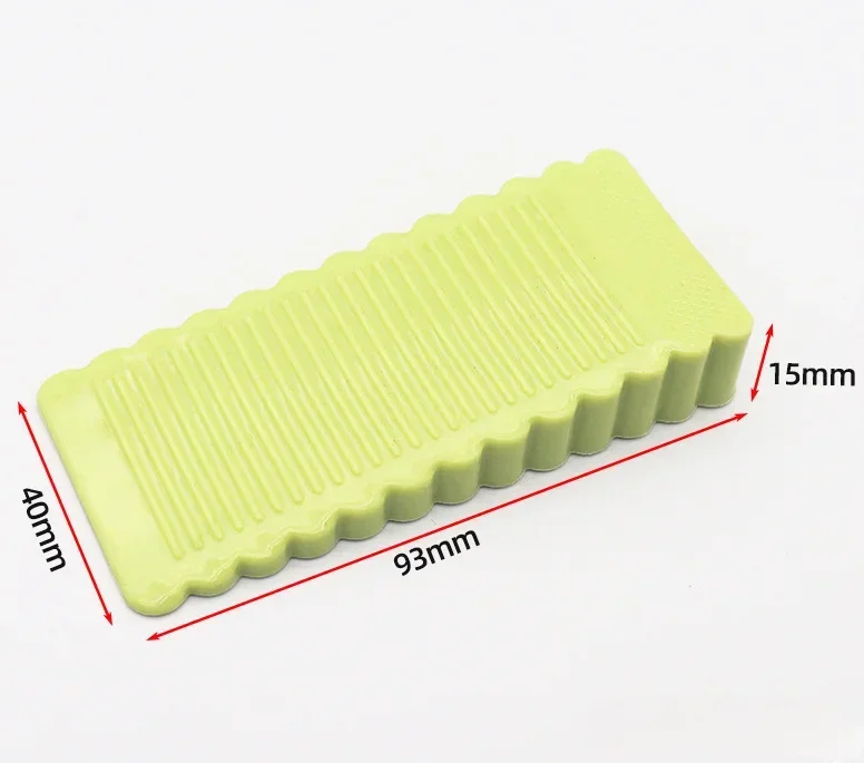 Tope de puerta de goma móvil, sin taladro, antideslizante, anticolisión, cuña frontal para el hogar, Protector de muebles: BLANCO