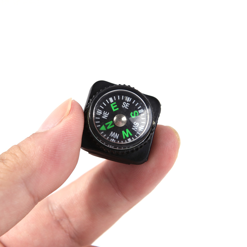 Multifunction 3 In 1 Outdoor Whistle Compass Thermometer Potable Keychain Thermometer Key Ring Outdoor Climbing Hiking Carabiner