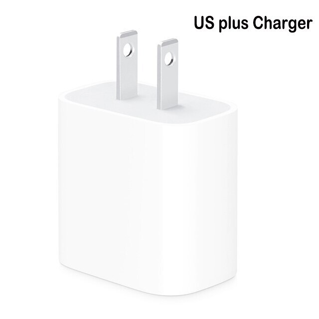 Voor Apple 18W USB-C Bliksem Kabel Power Adapter Oplader Us Eu Plug Smart Telefoon Snelle Oplader Voor Ipad iphone 8/X/11 Pro: 18W charger US