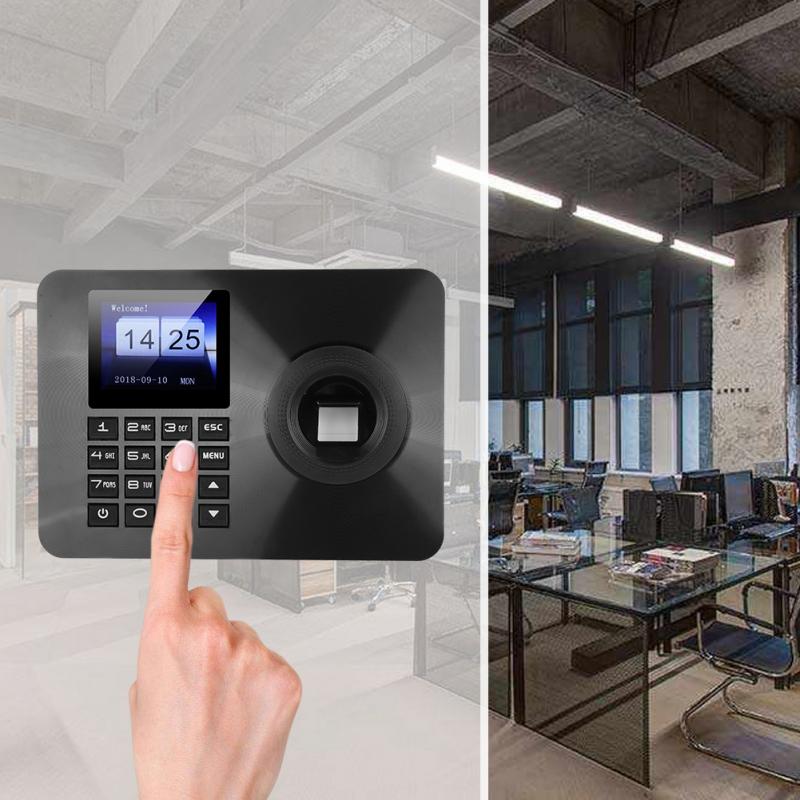 Biometric Fingerprint Attendance Machine Recorder Fingerprint Password Access 100-240V for US EU UK AU Plug Optional