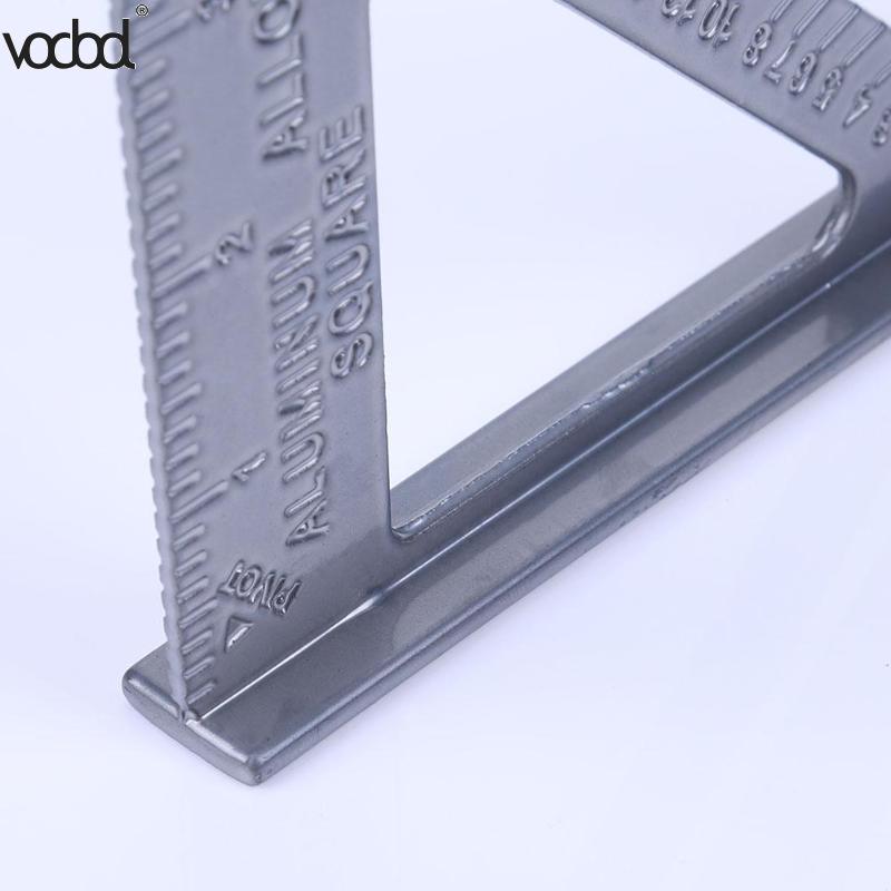 7&quot; Square Triangular Ruler Metal Angle Square Woodworking Measuring Speed Square Angle Protractor Rulers Measuring Tool