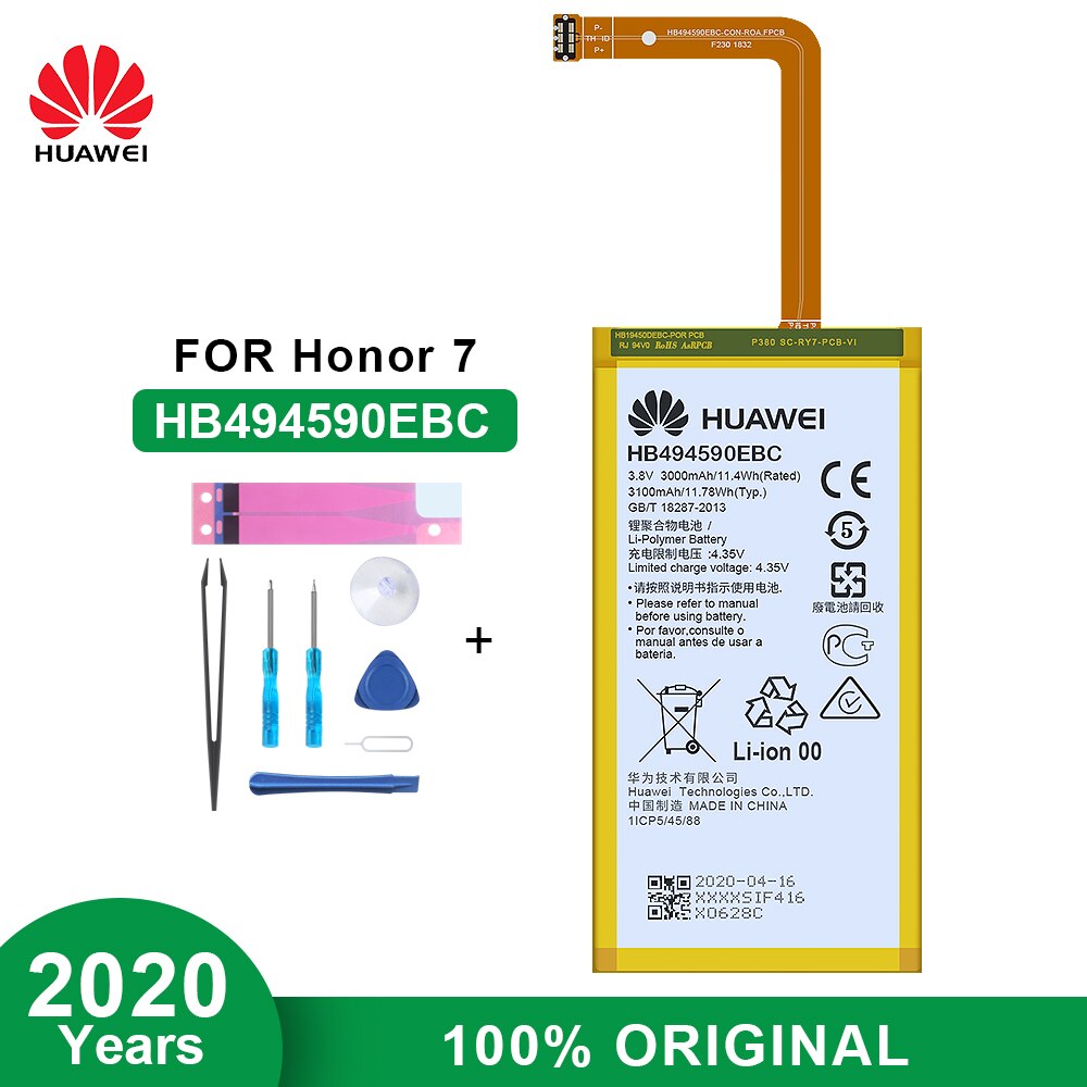 Originele Huawei Batterij HB434666RBC HB366481ECW Voor Huawei Wifi Router E5573 P9 P10 P20 Maimang 5 Genieten 6S Honor 7 8 9 10 Lite: HB494590EBC