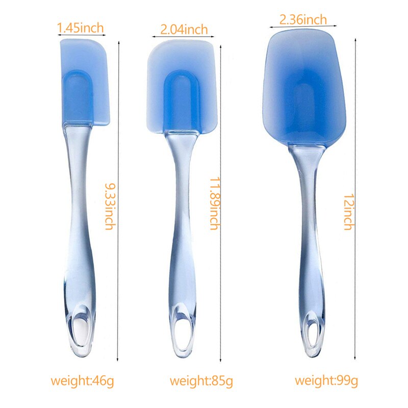 1 Pcs Large Heat Resistant Silicone Spatula Flat Icing Spatula Cake Decorating Tools Pastry Accessories Baking Spatulas 611