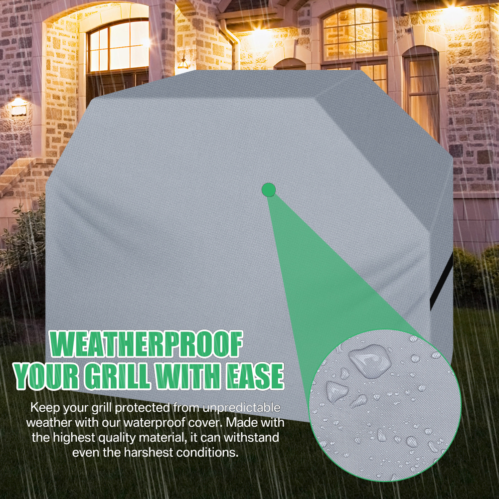 147x61x122CM BBQ Cover Gas Barbecue Cover for Weber BBQ Char Broil Outback Waterproof Heavy Duty UV Resistant Barbecue Covers