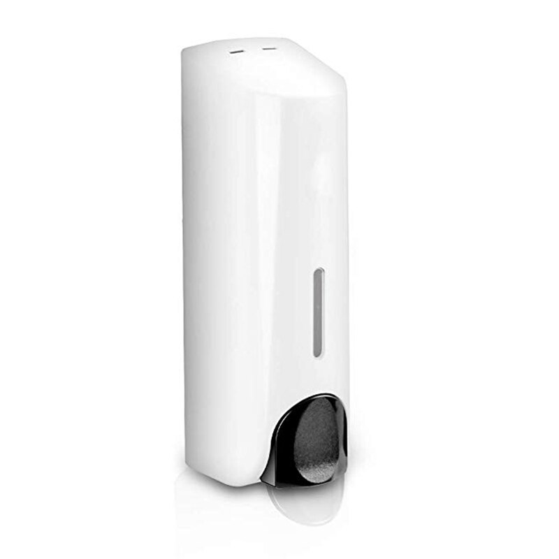 350Ml Thuis Wall Mounted Zeepdispenser Shampoo Douchegel Dispenser Zeepdispenser Fles Hotel Badkamer Accessoires: White 1