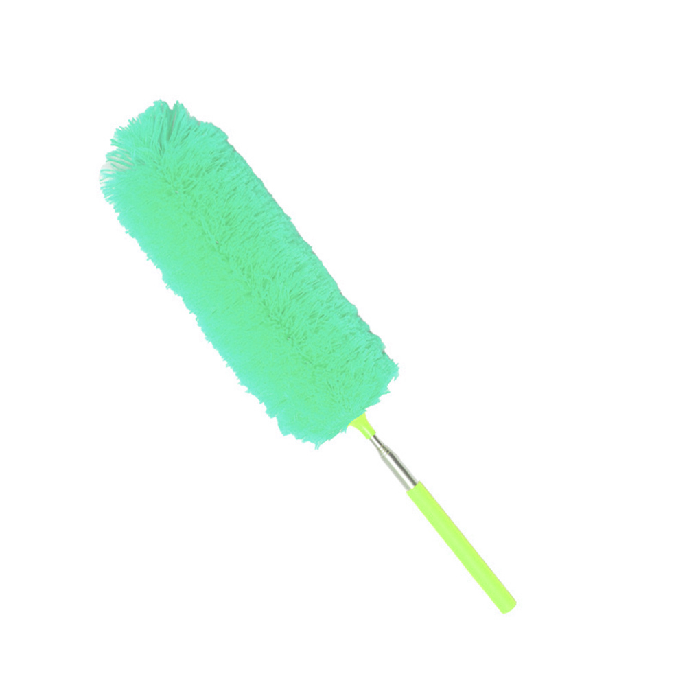 Telescopic Extendable Microfiber Duster Dusting Brush Desk Car Cleaning Tool: Green