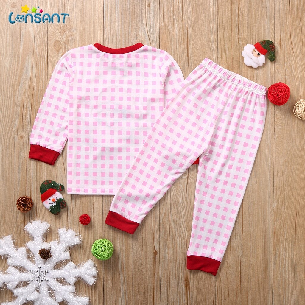 LONSANT Del Fumetto Per Bambini Pigiama Set Ragazzi Degli Indumenti Da Notte del Vestito di Autunno Delle Ragazze Pigiami A Maniche Lunghe Tops + Pants 2pcs Dei Vestiti Dei Bambini n30