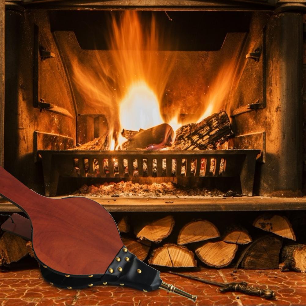 Nouvelle cheminée soufflet manuel grand souffleur d'air MDF cheminée outil pour Camping en plein Air barbecue Grill cheminée