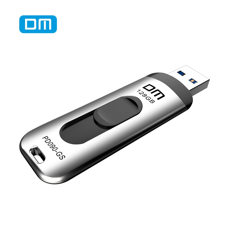 Dm PD090 USB3.0 Flash Drive 128Gb Metalen Pen Drive High Speed Memory Stick 64Gb 32G U Disk zilver Shell Flashdrives