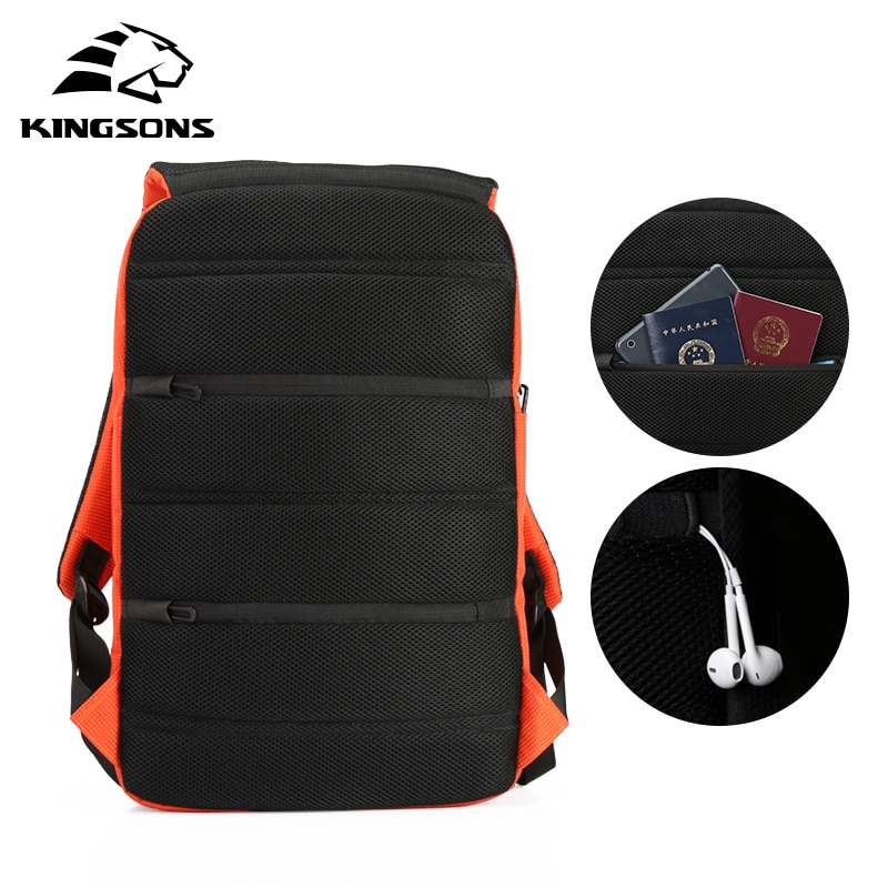 Kingsons Frauen Rucksäcke Patent 15'' Rucksack unisex Schule Tasche Nylon taschen Reise Mochila