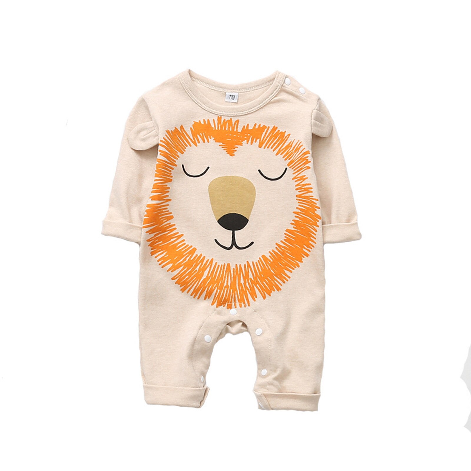 4 # bodies bebé niños niñas de dibujos animados de animales mono mameluco ropa de de manga larga ropa de bebé de algodón de una pieza