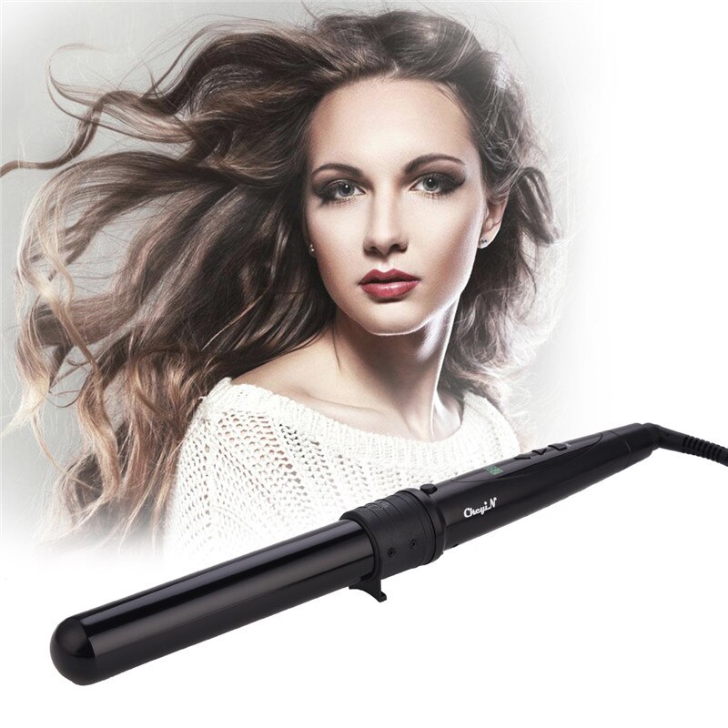 LCD Digital Perm Ceramic Hair Curler 19mm 32mm Large Waver Curly Hair Waver Roller Fast Heating Curling Iron Wand