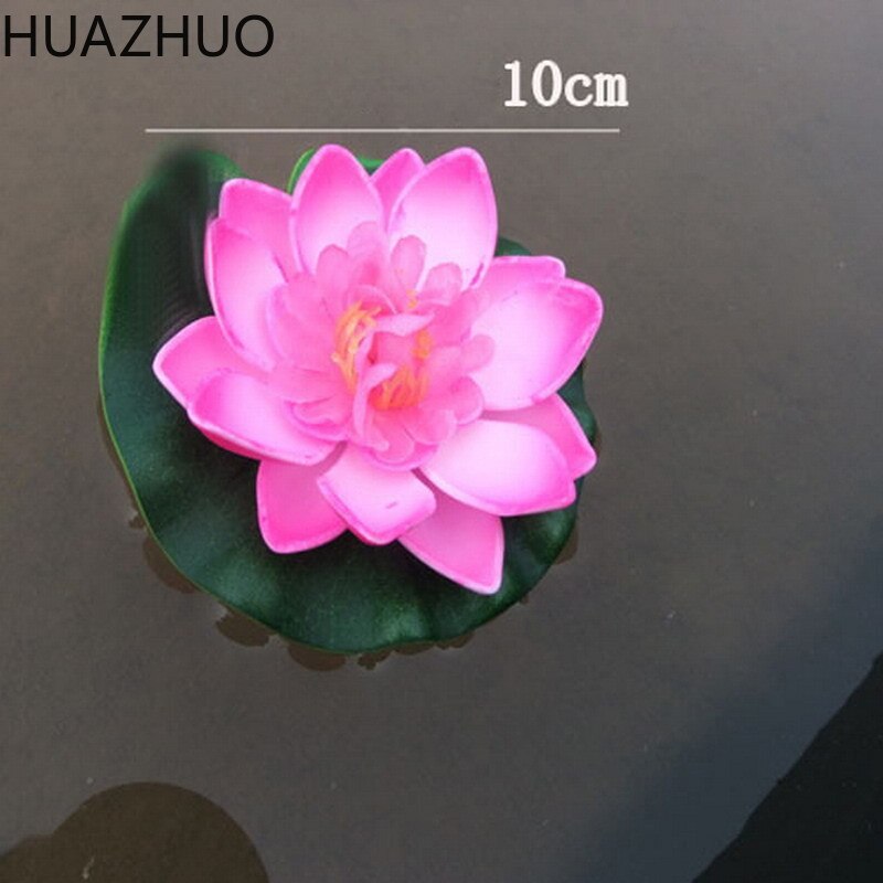 Wedding Decoration Artificial Flowers Floating Lotus Ornament for Aquarium Fish Tank Pond Water Lotus Home Swim Pool Decor