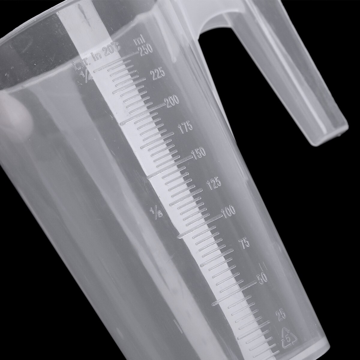 2Pc Kitchen Measuring Tools Clear Plastic Pour Measuring Cups Stackable Graduated Spout Pitcher with Handle Durable Measure Jugs