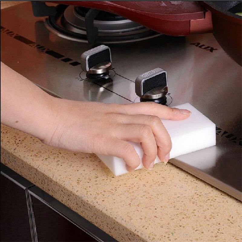 10/20Pcs Multi-function Magic Melamine Sponge Eraser Cleaner Cleaning Sponges Kitchen Bathroom 100x60x20mm