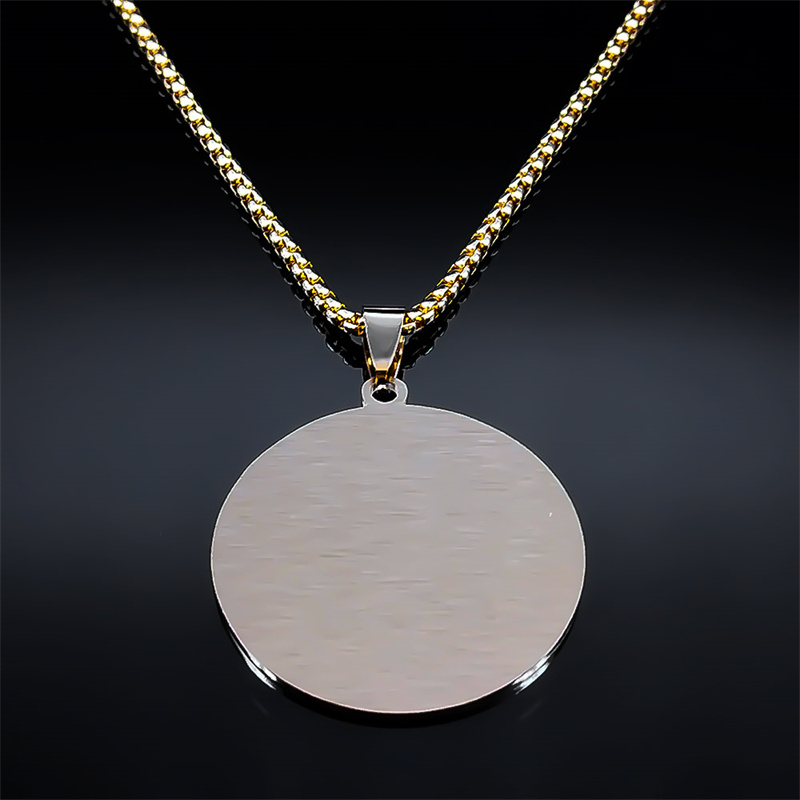 Tetragrammaton Jehovah Yahweh collar del alfabeto hebreo mujeres hombres Acero inoxidable cristianismo judío colgante collar joyería