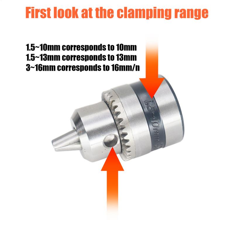 Llave de mandril de taladro, llave de trinquete, llave de mandril de prensa de taladro, llave de bloqueo de taladro eléctrico con brocas eléctricas de 10/13/16mm para