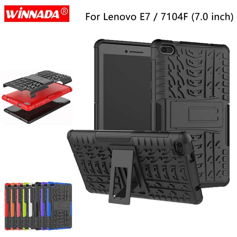 Voor Lenovo Tab E7 Case Voor Lenovo TB-7104F 7.0 Inch Tablet Armor Case Tpu + Pc Shockproof Stand Cover Coque voor Lenovo E7 TB-7104F