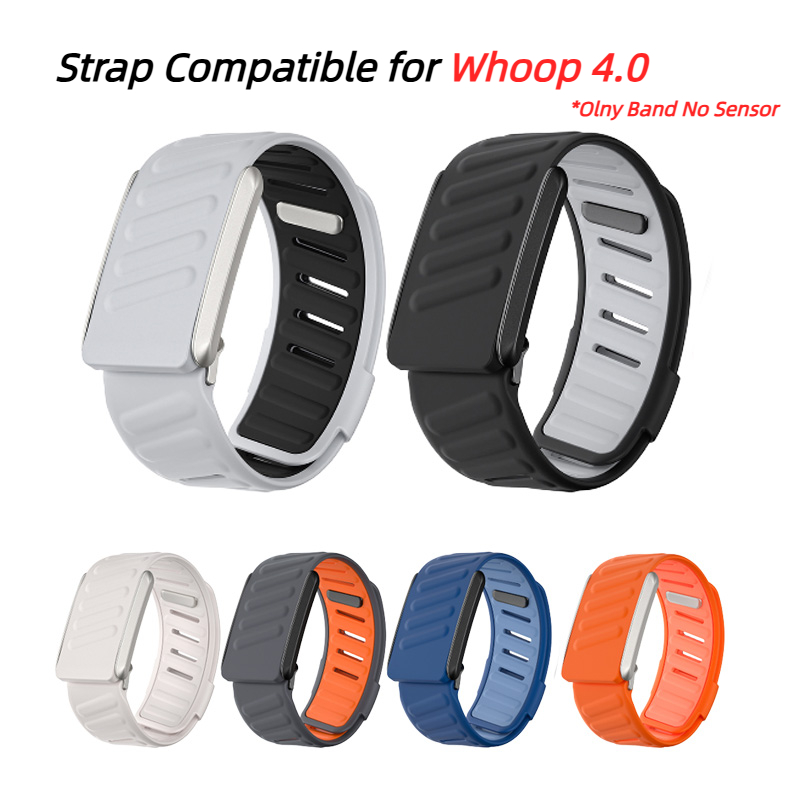 Sport Wristband Adjustable Silicone Breathable Super Soft Strap Replacement Bands for Whoop 4.0 Heart Rate Monitor