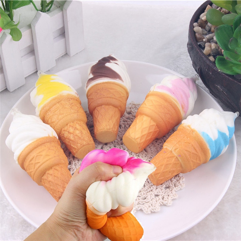 Kitchen Baby Toys For children 10cm Ice Cream Simulation Cake Slow Rising Cellphone Straps Bread Funny Toys Baby Kids Girls Boys