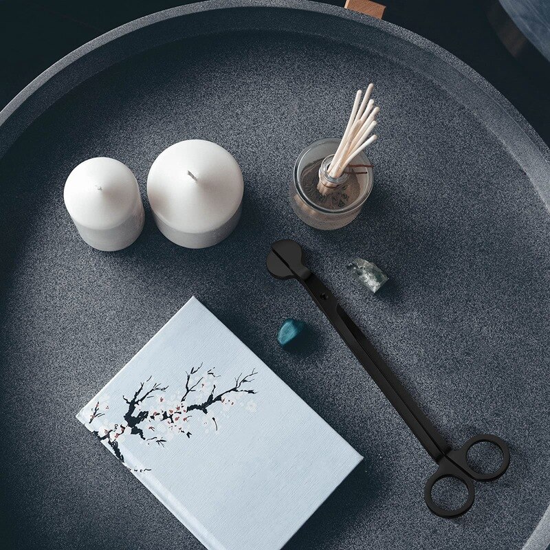 Practical Candle Wick Trimmer Cutter Stainless Wick Clipper Scissor For Trim Wick To Burn Equally Reduces Soot