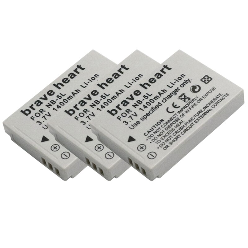 4x Bateria NB-5L NB 5L NB5L Batterie + LCD Ladegerät Für Kanon S110 SX200 SX210 SX220 SX230 IST HS IXUS 850 870 800 860 990 SD kamera: 3Batterie