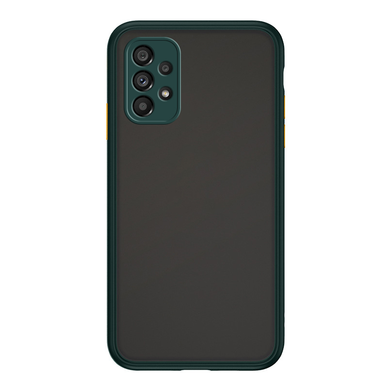 Schutzhülle aus 5g tpu-silikon für samsung galaxy  a53  a13 a33 a53 a73 a72 a52 a52s matte 5g halbtransparente handyhülle: A73 5g / Dunkelgrün