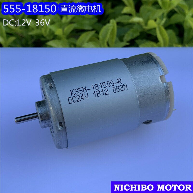 Nichibo RS-555 Carbon Bursh Dc Motor Dc 12V-36V 24V 3500Rpm Grote Koppel 5-pole Rotor Elektrische Motor Voor Ventilator/Föhn/Copier