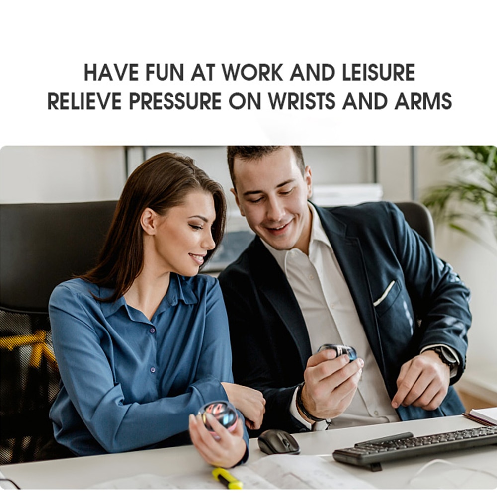 Self-Starting Muscle Relaxation Rotating Wrist Arm Training Exercise Fitness Equipment With LED Light Accessories Wrist Ball