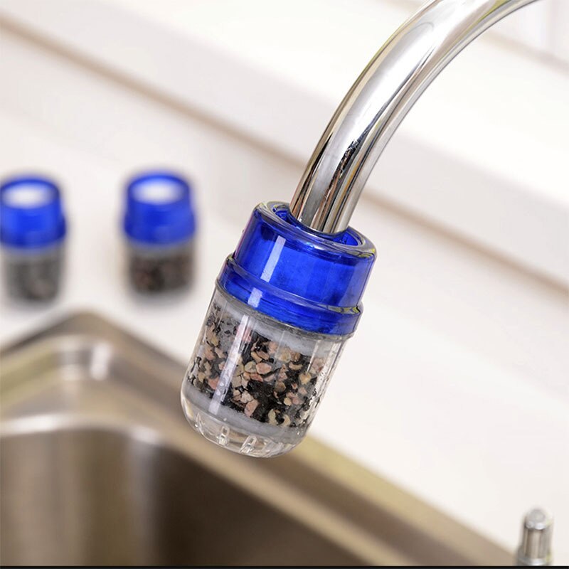 Kitchen Activated Carbon Water Filter Faucet Tap Remove Rust Sediment Filtering Suspended Household Water Purifier
