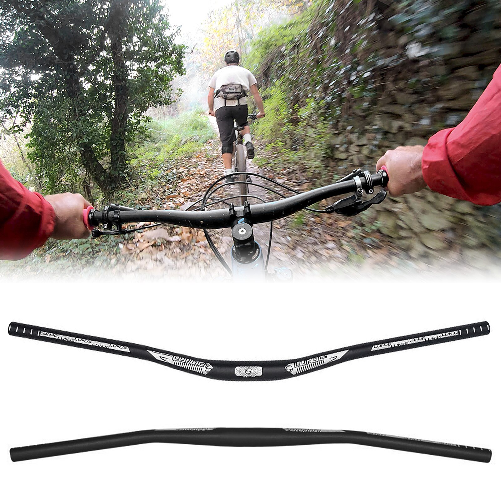 31.8X800Mm Fietsstuur Fietsen Aluminium Stuur Mtb Extra Lange Stuur Riser Bar Fiets Stuur Carbon