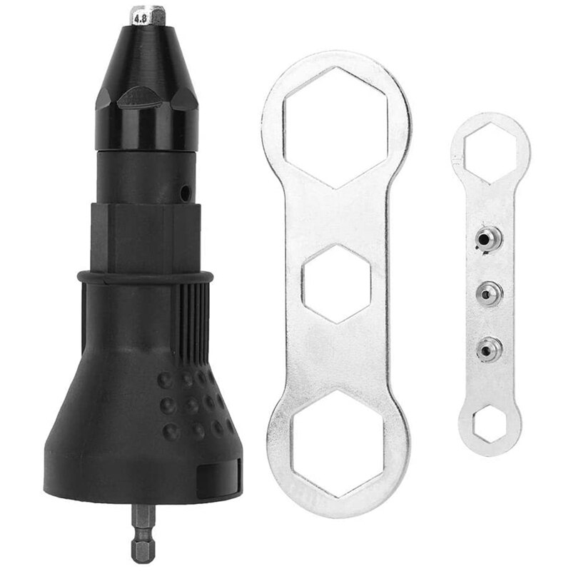 Electric Rivet Nut Riveting Tool Cordless Riveting Drill Adaptor Insert Nut Tool Riveting Drill Adapter: Default Title