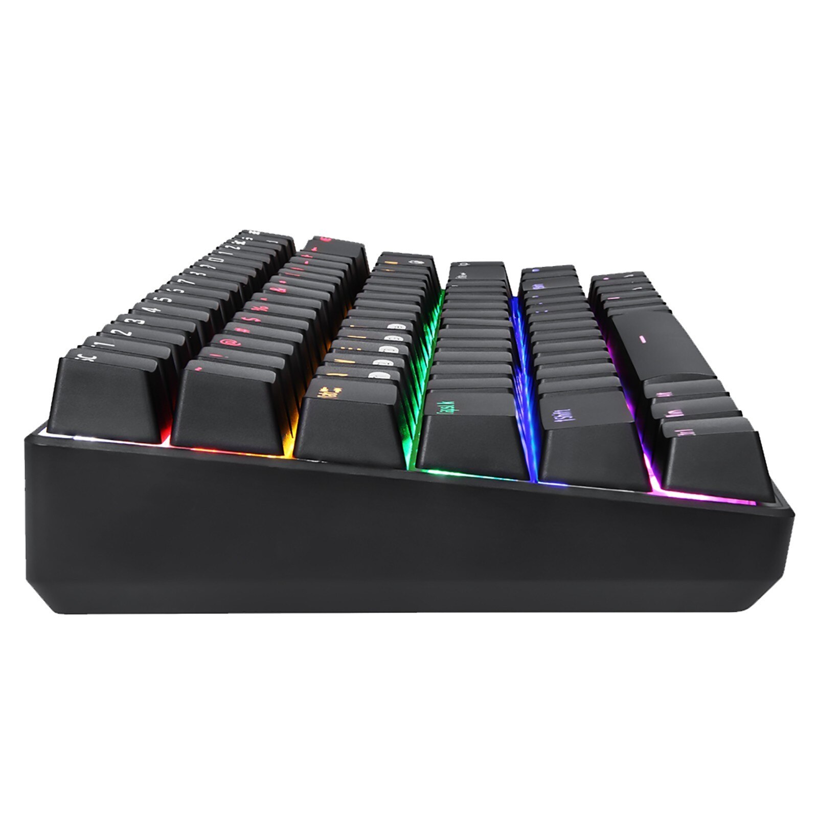 XM-RF84 Mechanical Keyboard 84-Key Bluetooth 5.0 And USB C Multi Device 3 Mode RGB Backlight 3000mAh Wireless And Wired Keyboard