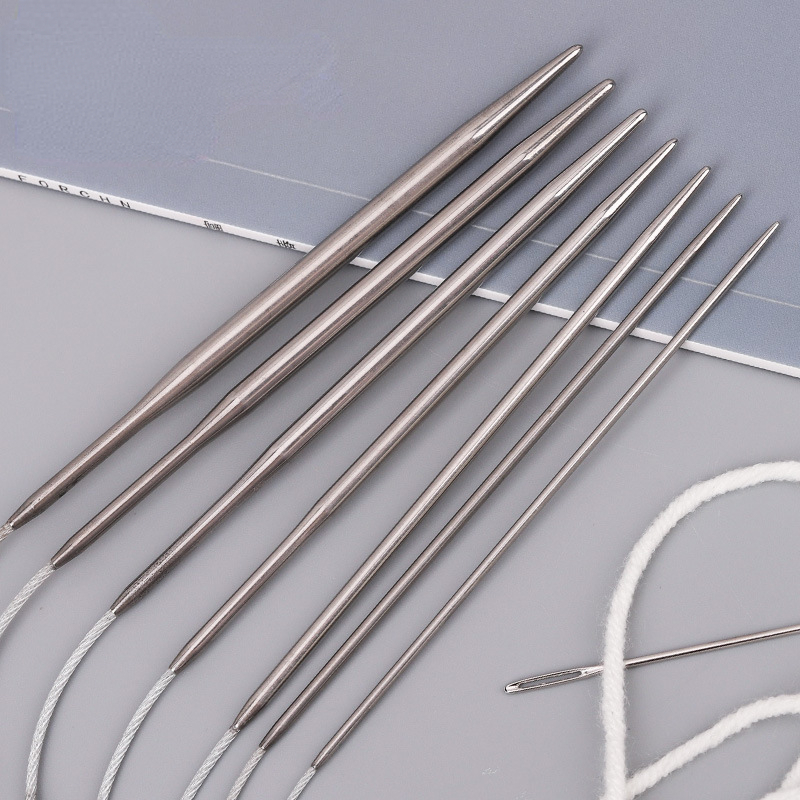 Ronde sokken Gebreide naalden Metaal Kleine breikabel Rondbreinaalden voor baby's Mouwen Breien Naaiaccessoires