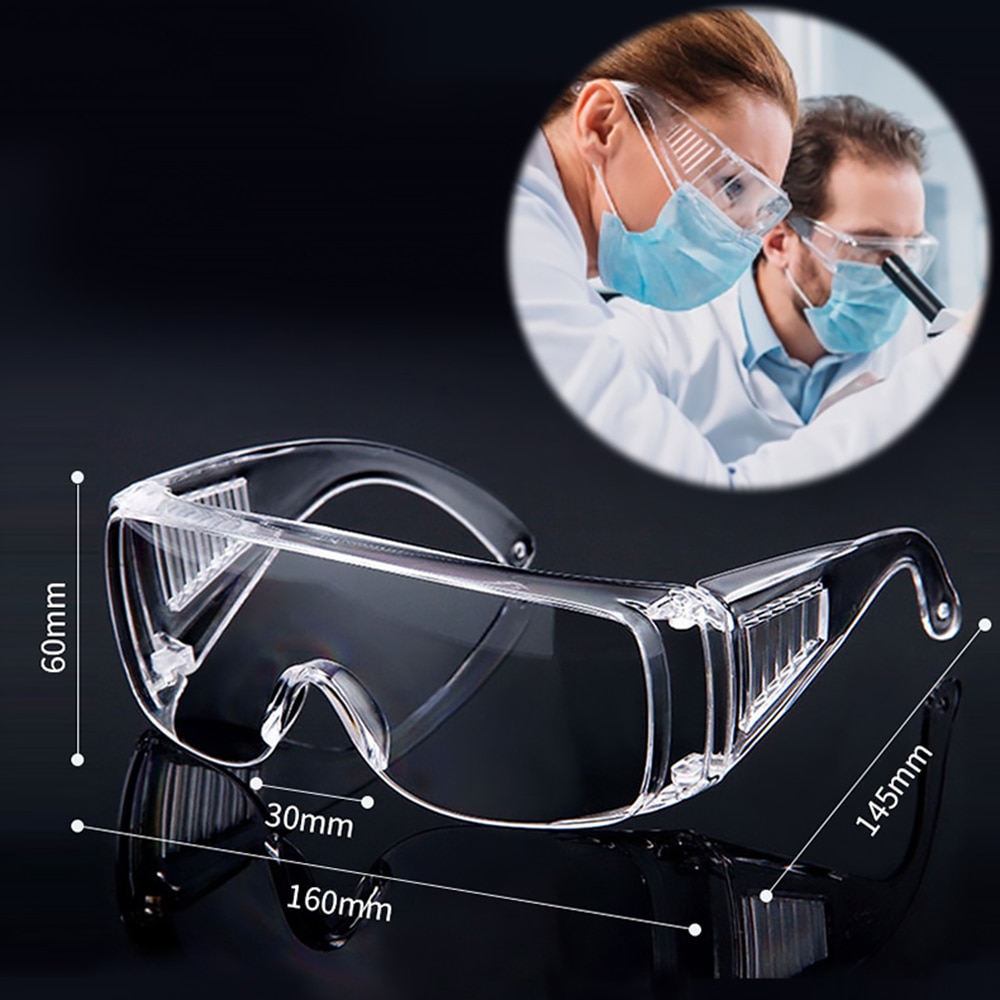 5Pcs Transparante Veiligheidsbril Beschermende Veiligheidsbril Anit-Splash Stofdicht Zand Werk Lab Eyewear Bril Bescherming