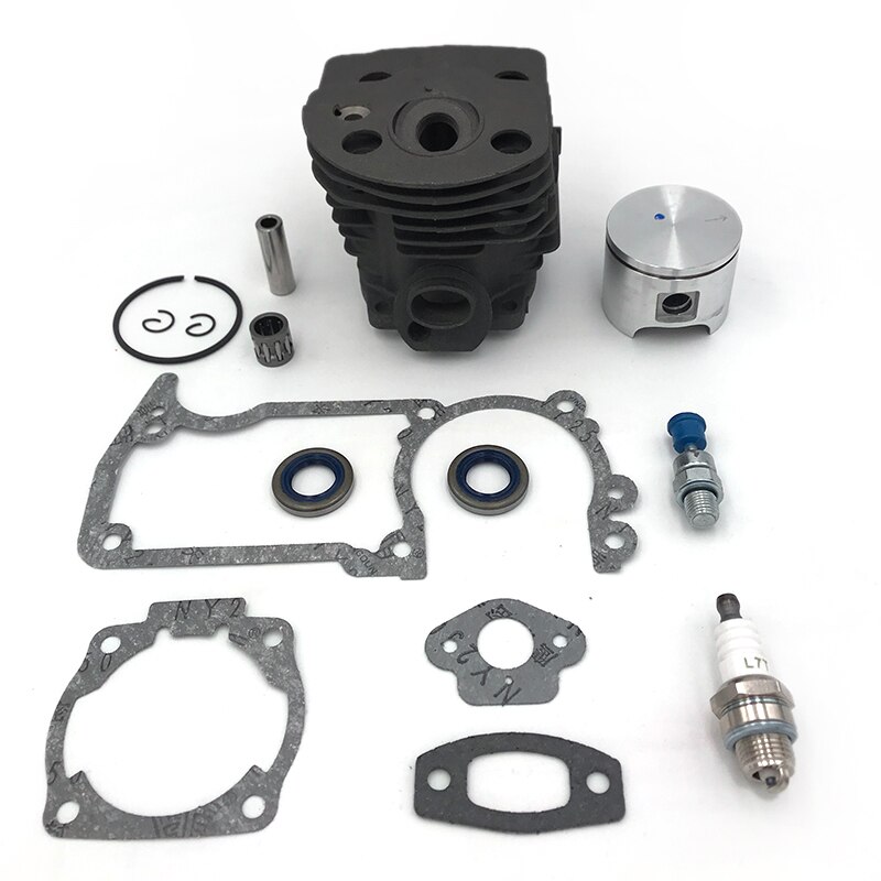 Hundure 46mm cylinder stempel olietætning tændrørssæt til husqvarna 51 55 rancher motorsav dele  # 503609171 , 503 60 91-71