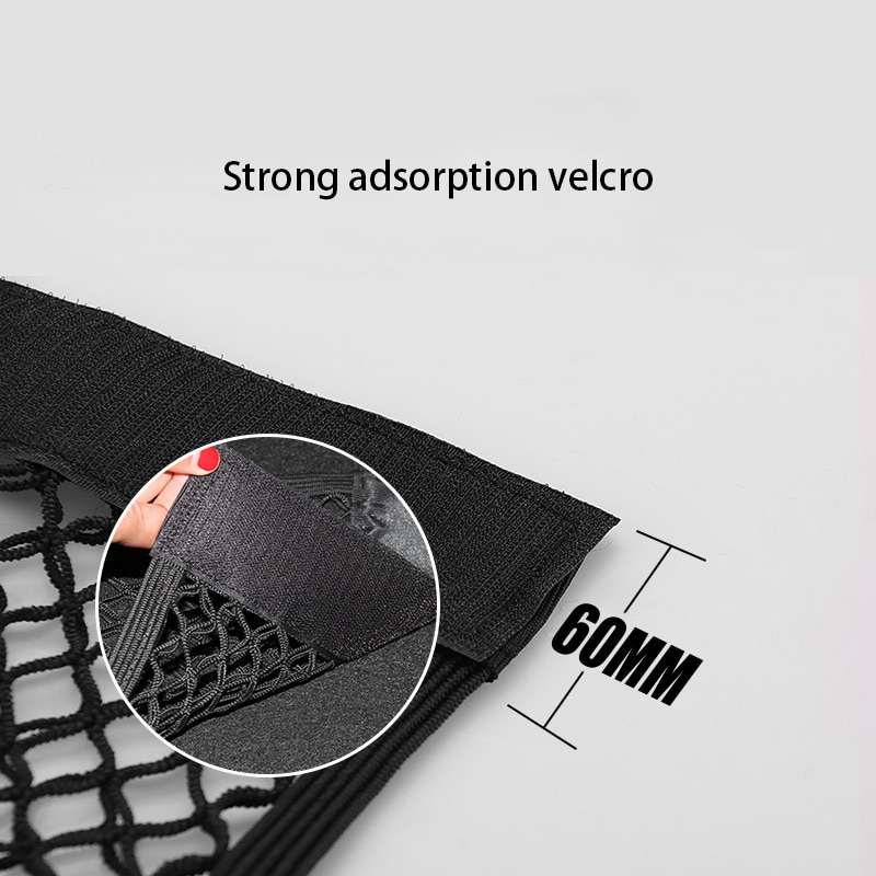Mesh in trunk organizer car trunk net nylon suv auto cargo storage mesh organizer in bagagerum til biler bagagenet rejser lomme