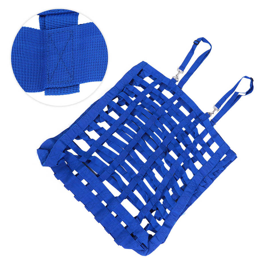 Hooi Netto Zak Slow Feed Zak Singels Blauw Strozak Voor Paard Feeder Volledige Dag Voeden Grote Feeder Zak Met kleine Gaten