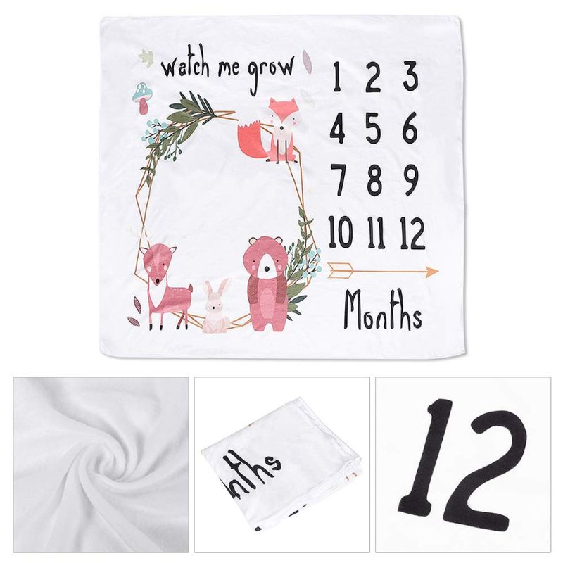 Bébé jalon couverture bébé photographie accessoires couverture -né 12 mensuel Photo accessoires couverture de fond