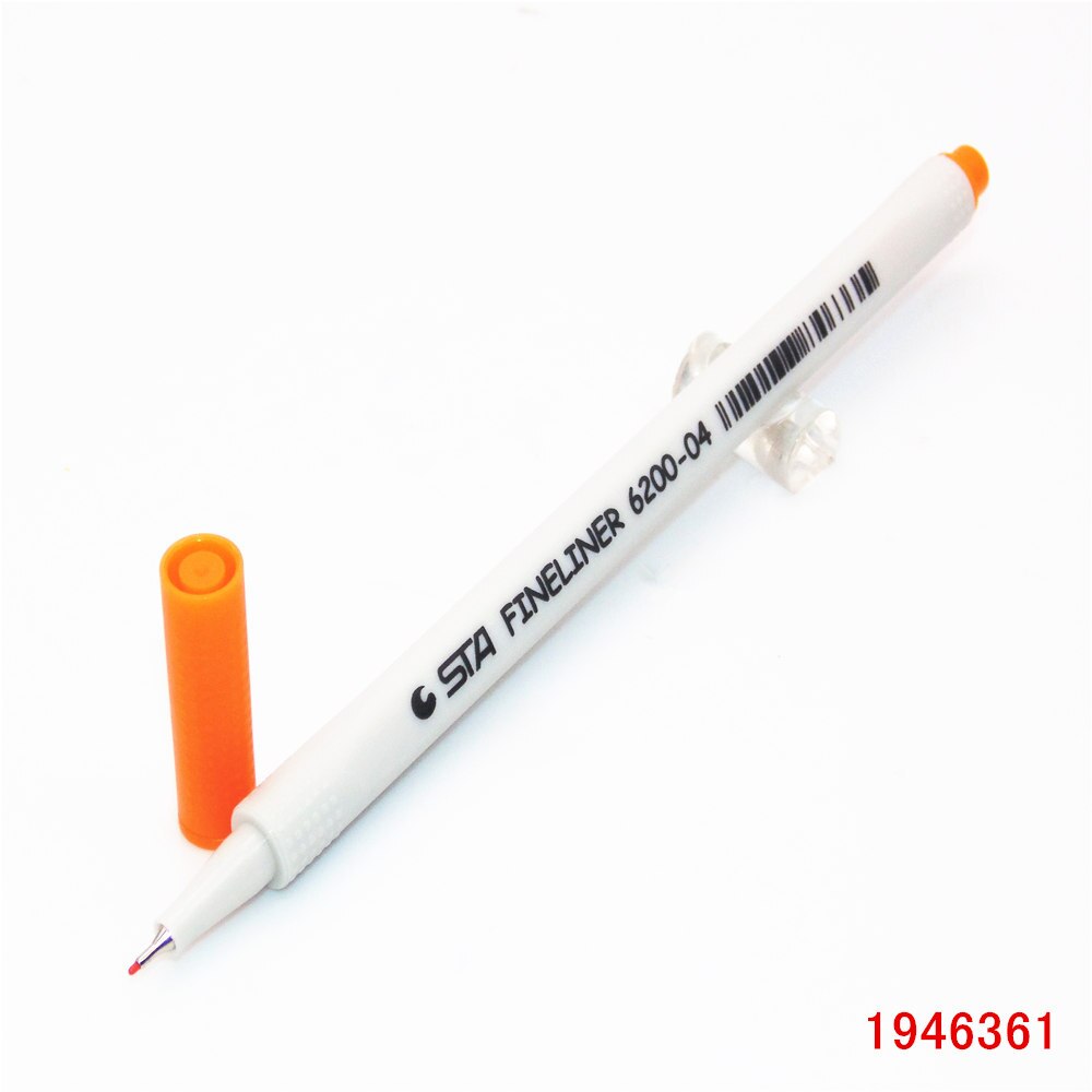 0.4mm 18 farger fine liner penner superfine tusj penn kunst tegnepenn for barn graffiti krok fiber penn: 04