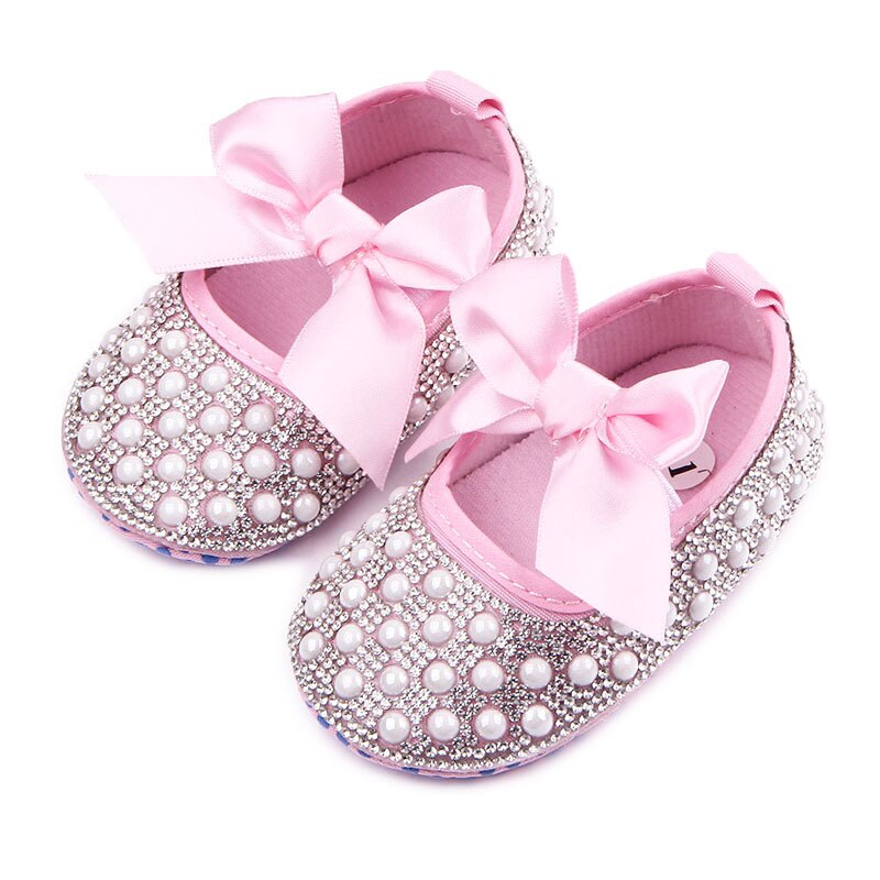 Luxe Bling Bling Meisje Eerste Wandelaars Mode Strass baby schoenen prinses Babyschoenen bling Zachte Tong Meisjes