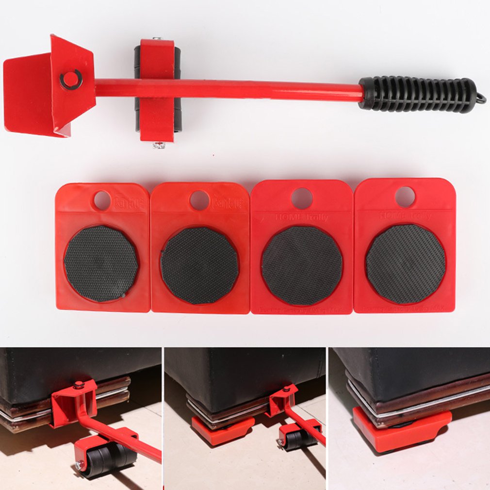 Furniture Transport Lifter Tool Furniture Mover Wheel Roller Device Heavy Stuffs Moving Hand Tools
