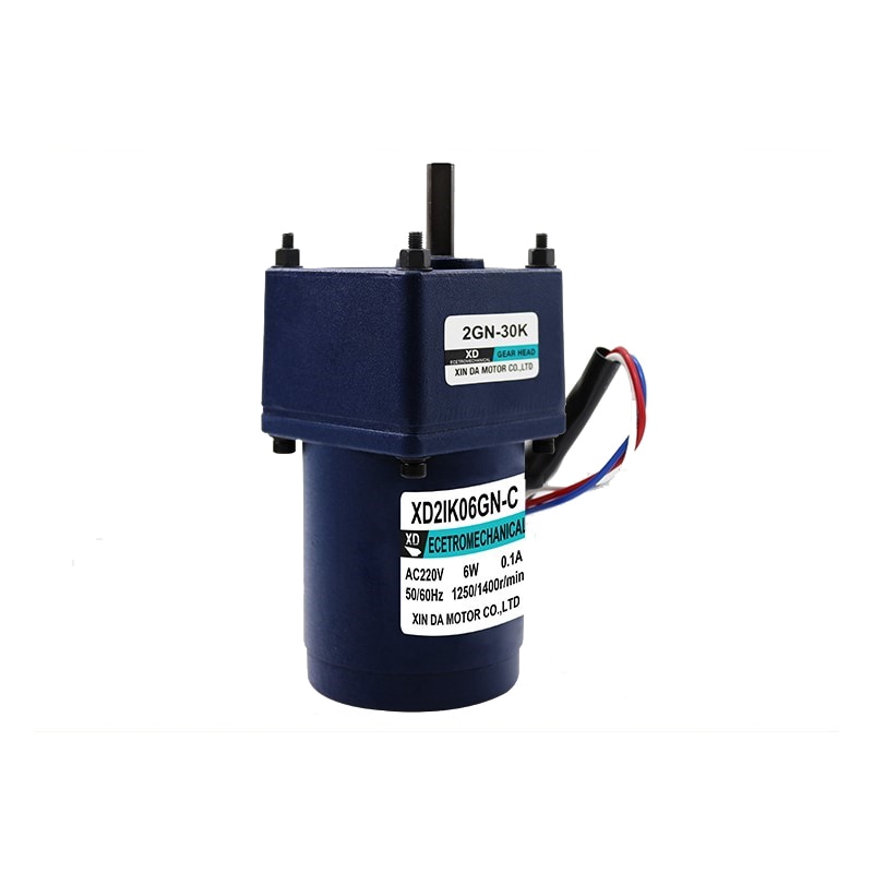 6W 220V moteur réducteur de vitesse à courant alternatif CW CCW vitesse fixe monophasé moteur à Induction à basse vitesse