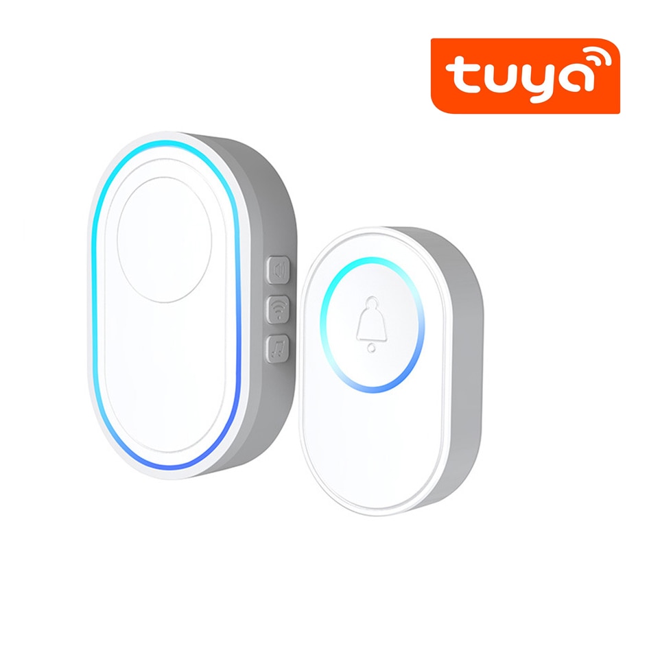 Wireless WiFi Tuya Smartlife APP Smart Doorbell With 58 chimes door ring