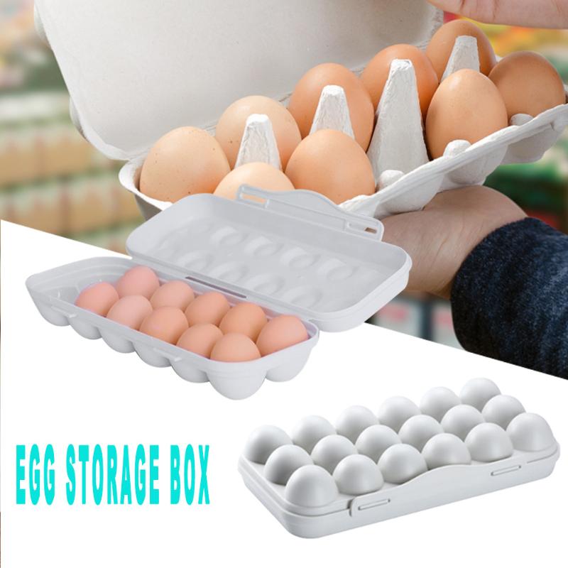 18 Grids Anti-Collision Ei Lade Houder Koelkast Scherper Opbergdoos Plastic Eieren Organizer Container