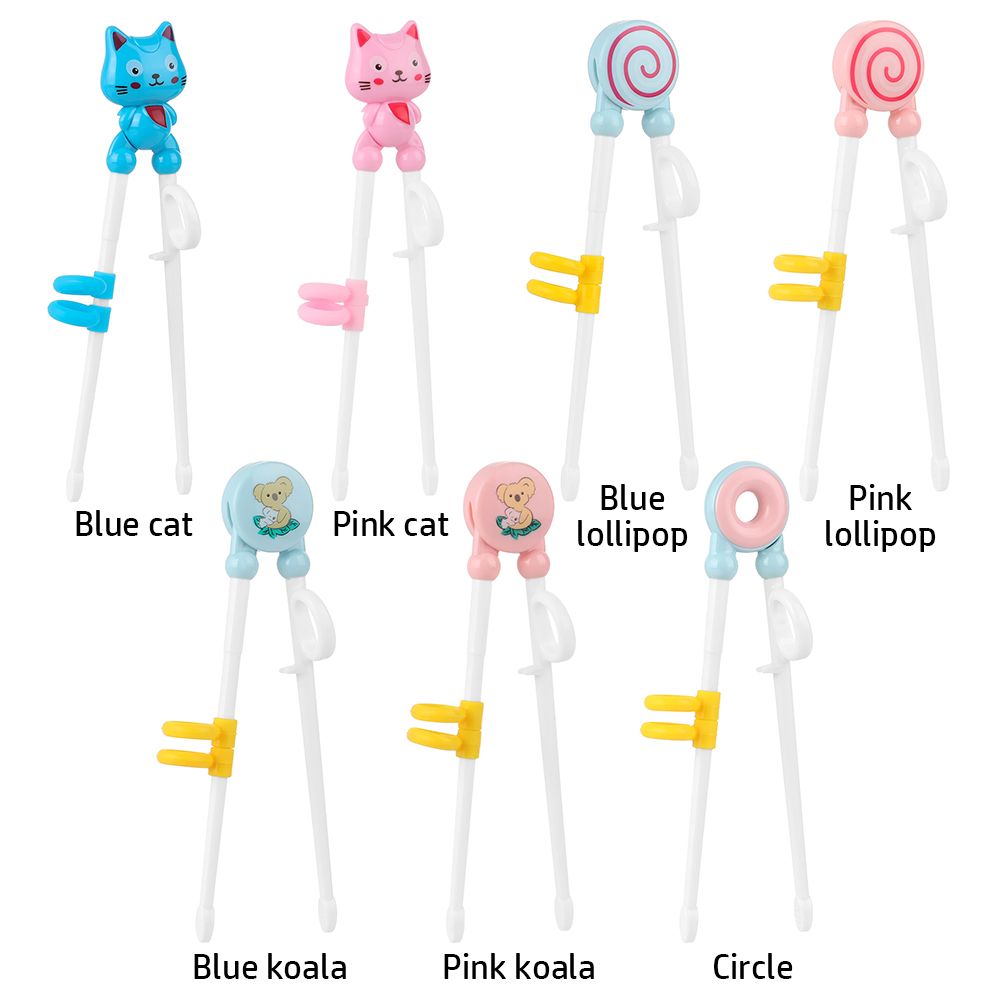 1 Pair Cartoon Chopsticks Children Eating Training Chopsticks Learn Chopsticks Correct Usage Baby Practice Chopstick